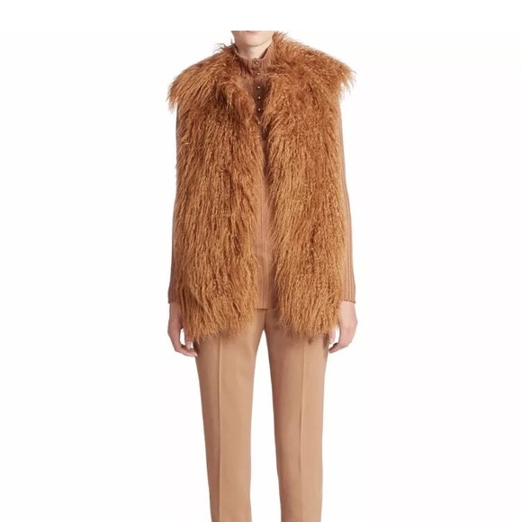 Stella McCartney Jackets & Blazers - Stella McCartney faux tan Mongolian fur vest Small